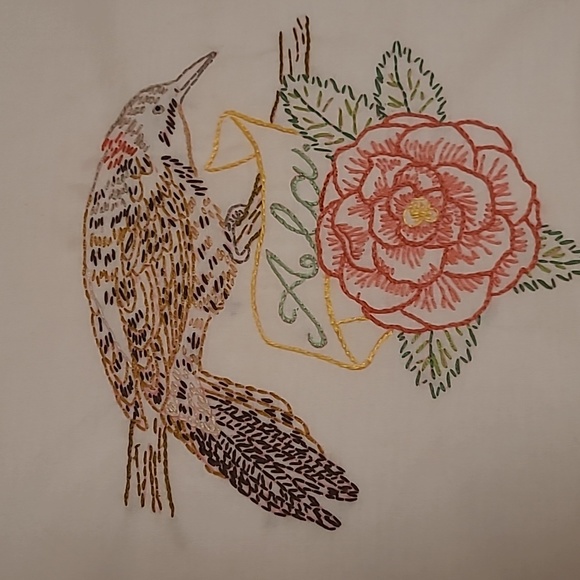 Vintage Hand Stitched Alabama State Bird & Flower - Picture 16 of 16